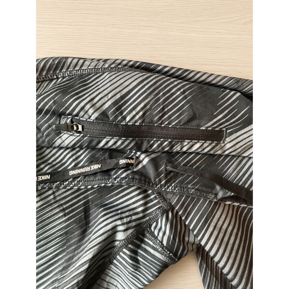 Nike Dri-FIT Womens Running Crop Tights Gray Black Print 938632-010 Size S - Picture 6 of 10